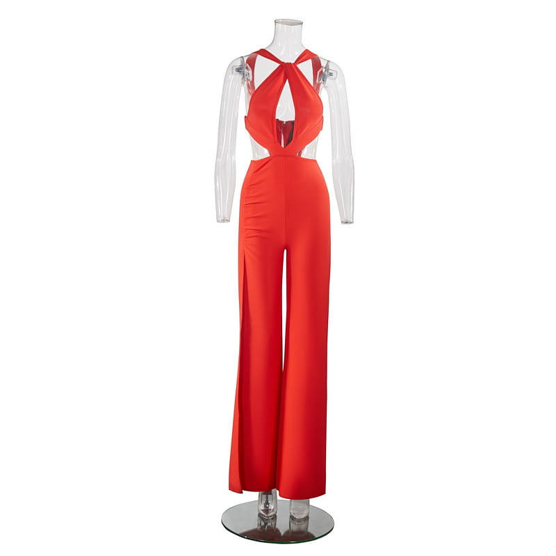 Banquet Party Bandage Jumpsuit Women’s High-grade Halter
