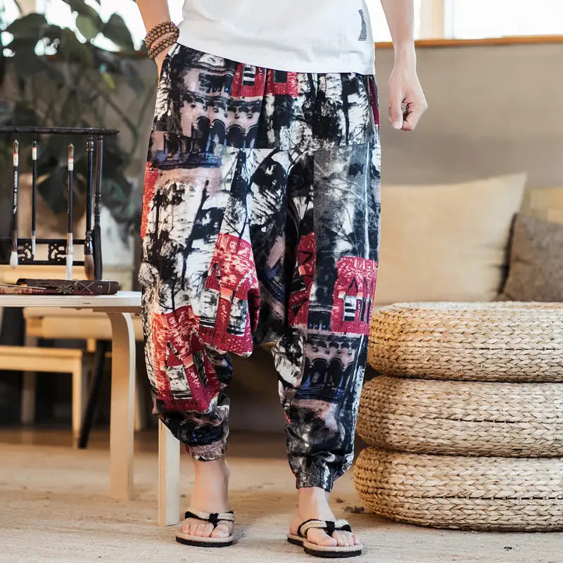Printed men’s Capris