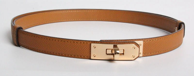 H home new kelly leather thin belt