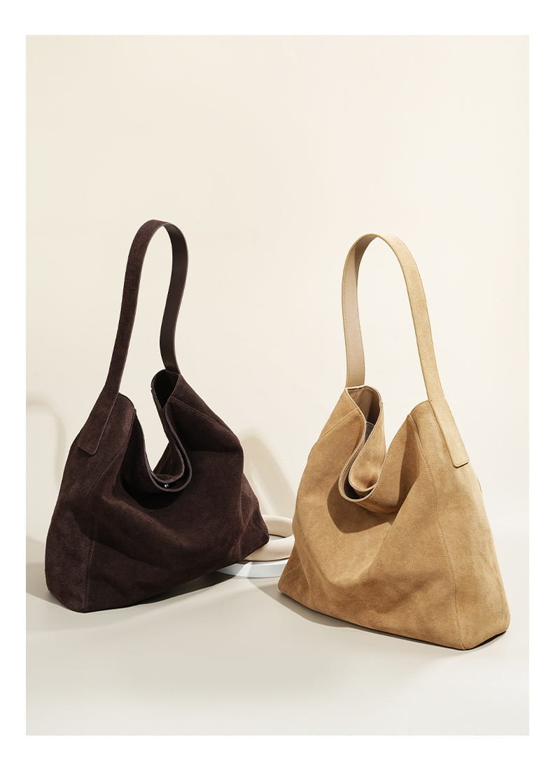 Ebony Brown Layer Suede Luxury Fashion Bag