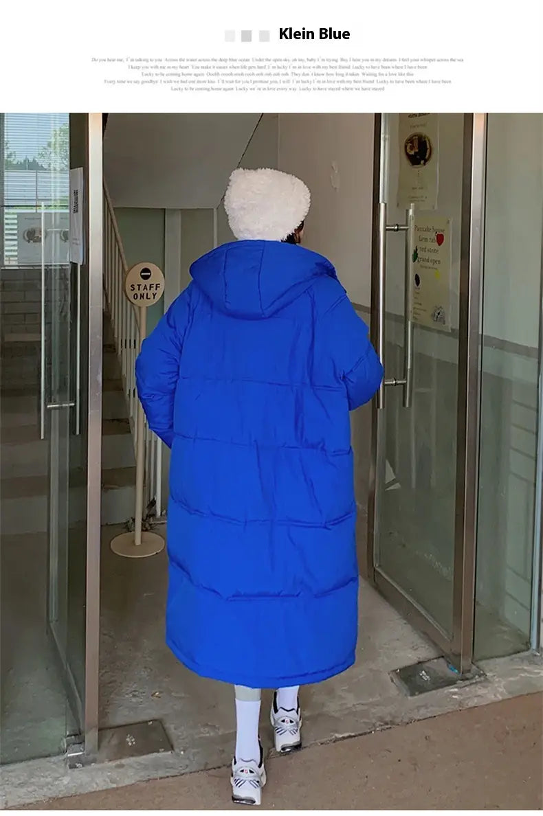 Women’s Mid-length Loose Overknee Thickened Cotton Padded Coat