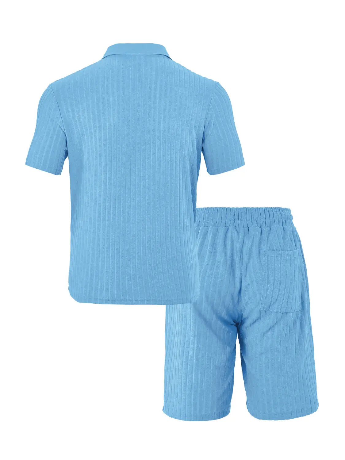 Men’s Breathable Figured Cloth Crew Neck Casual Sports Suit
