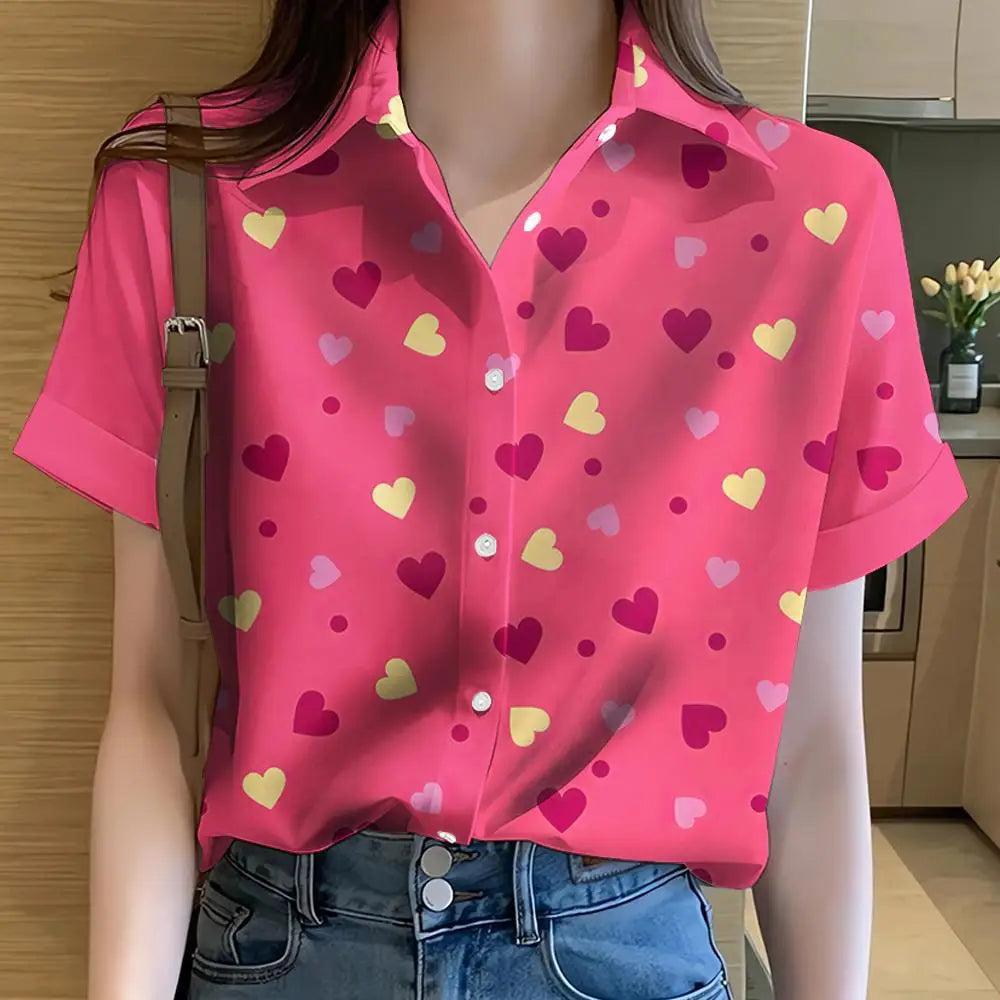 European Size Beach Hawaiian Women’s Shirt