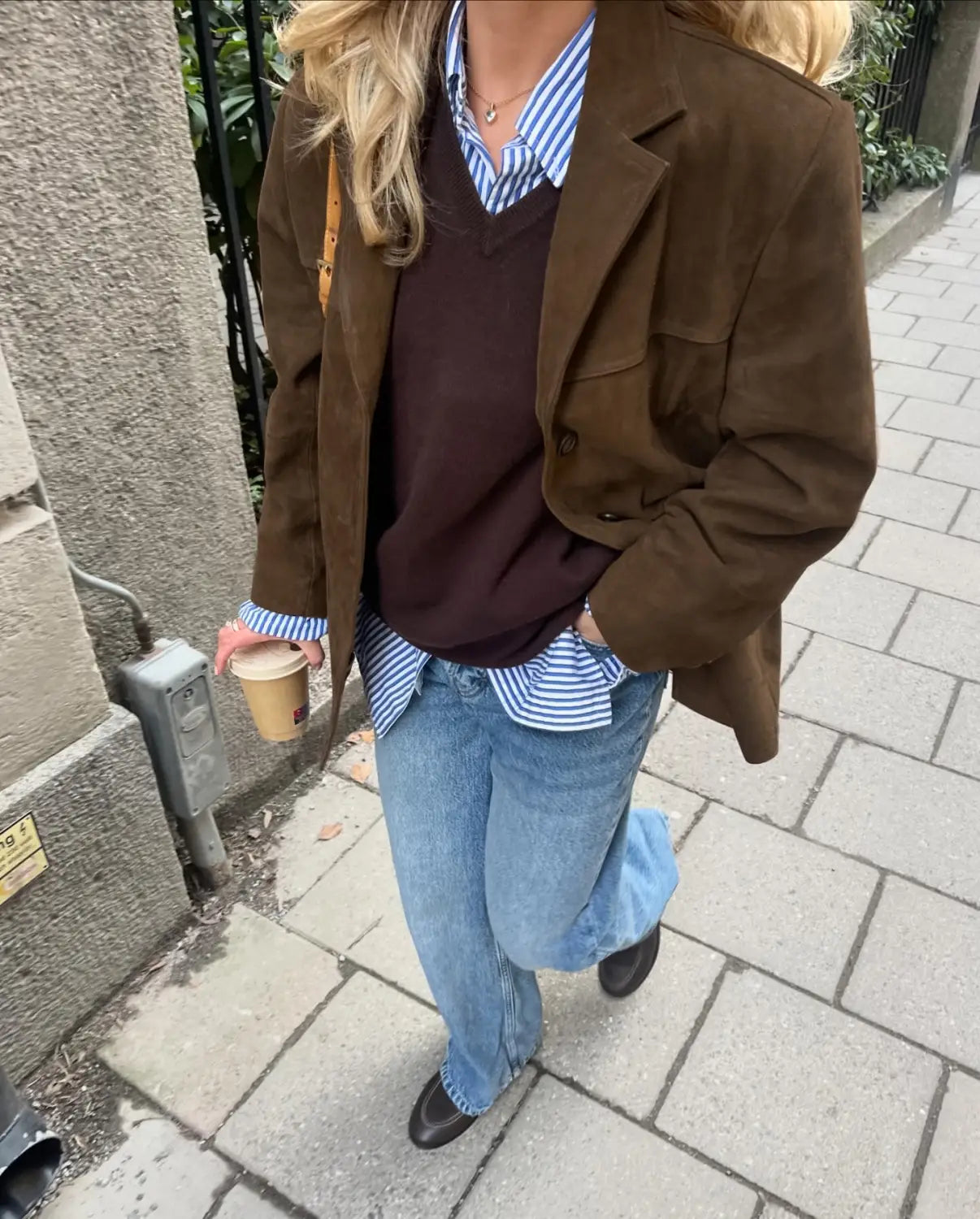 Brushed Velvet Retro Lapels Loose Suede Jacket