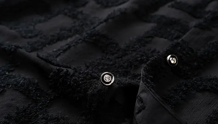 Summer New Style Men’s Shirts Slim Hollow Embroidered Non-iron Casual Shirts