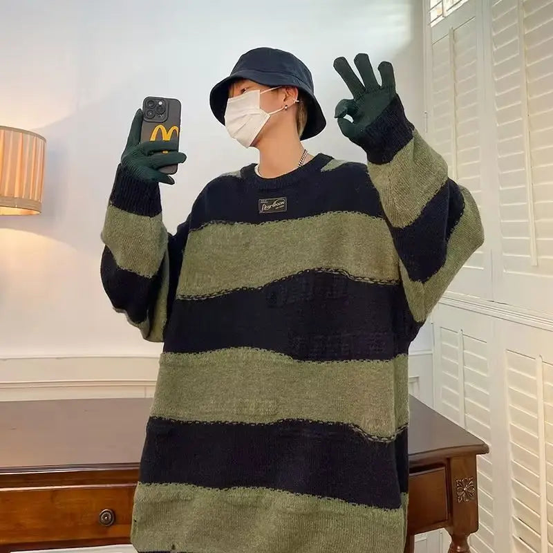 Simple All-match Round Neck Pullover Sweater