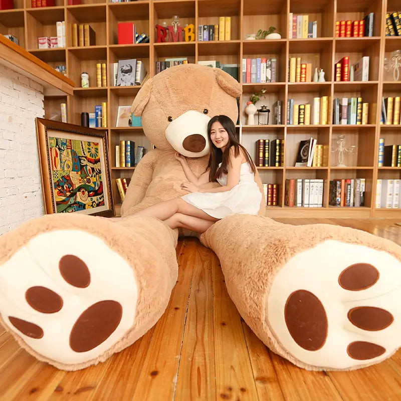 Giant Teddy Bear Plush Toy Huge Soft Toys Leather Shell