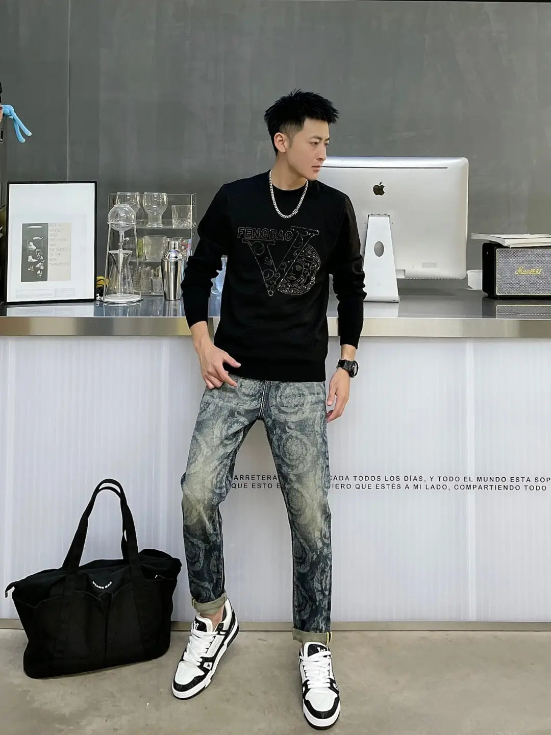 Fashion Men’s Jeans Casual Stretch Pants