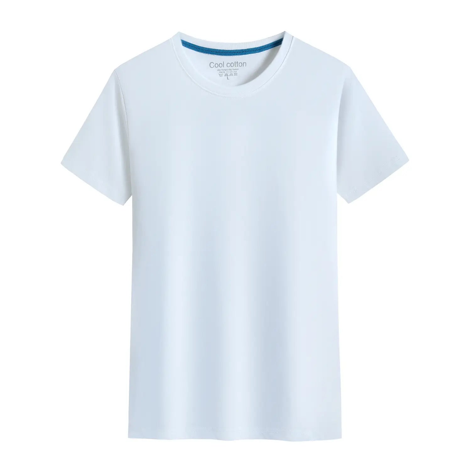 Men’s And Women’s Same Summer Pure Cotton Round Neck T-shirt