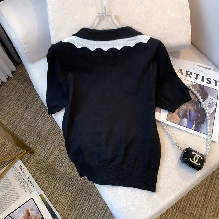 Women’s Design Short Sleeve Bow T-shirt