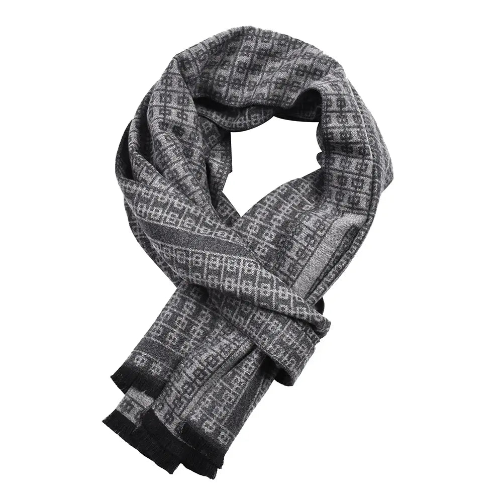 Double-sided Thick Warm Korean Men’s Knitted Scarf