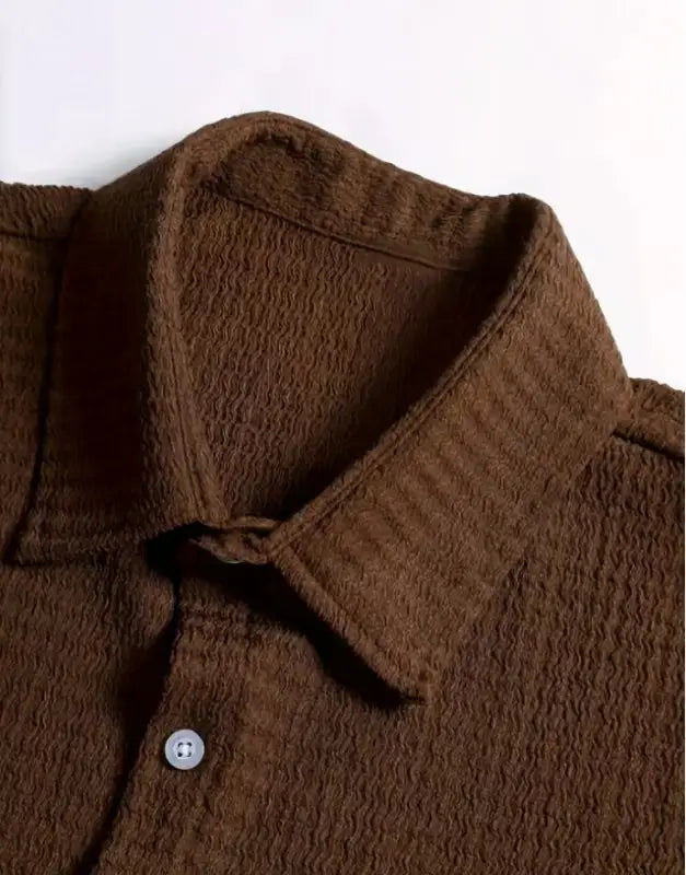 Holiday Leisure Wrinkle Men’s Short Sleeve Shirt