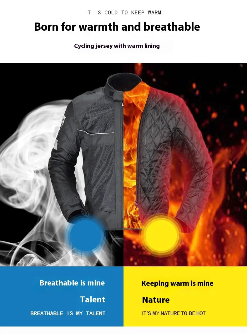 Motorcycle Riding Warm And Anti Fall Racing Jacket