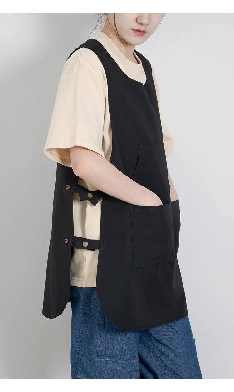 Coffee Shop Milk Tea Shop Hair Overclothes Vest