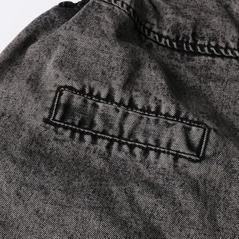 Personality Street Tooling Style Overall Jeans Women