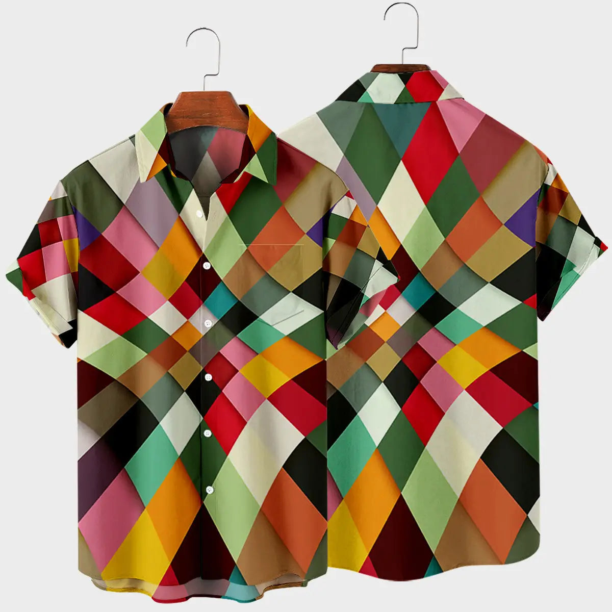 Simple Striped Digital Printed Shirt Men’s Tops Shirts