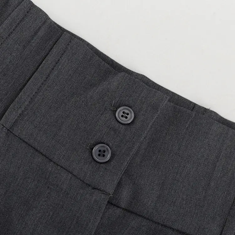 Gray Temperament Trousers High-End Fashion Online