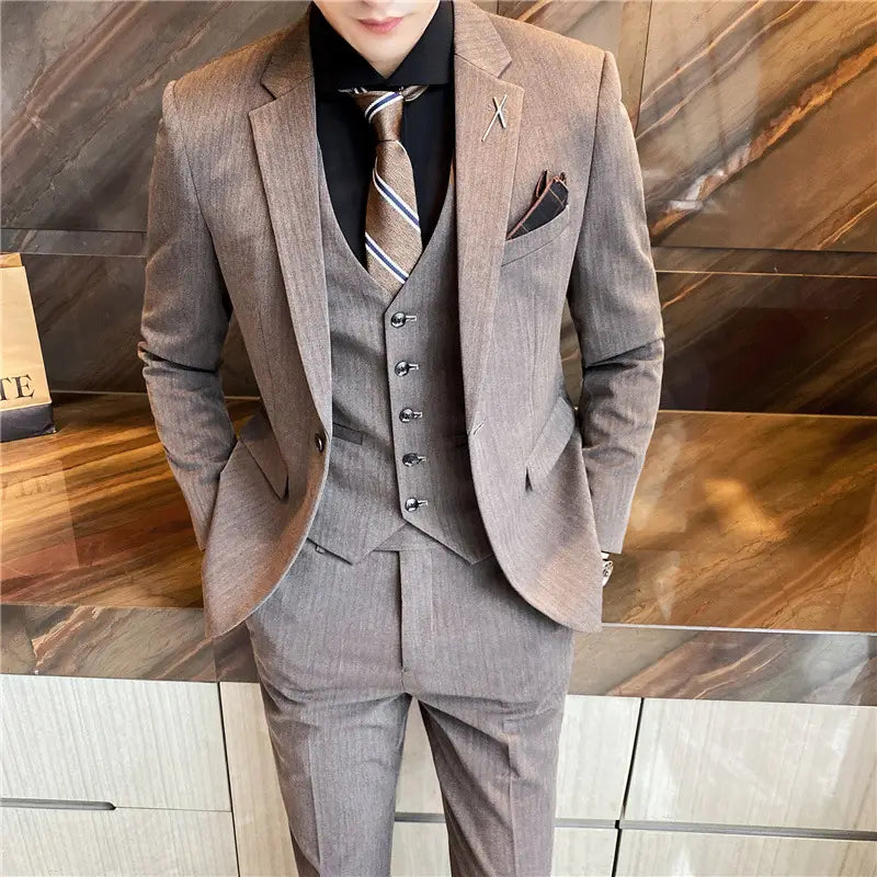 Men’s slim business handsome suit professional wear