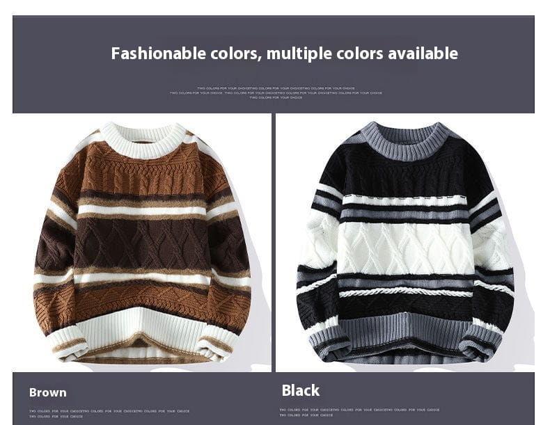 Round Neck Men’s Casual Sweater