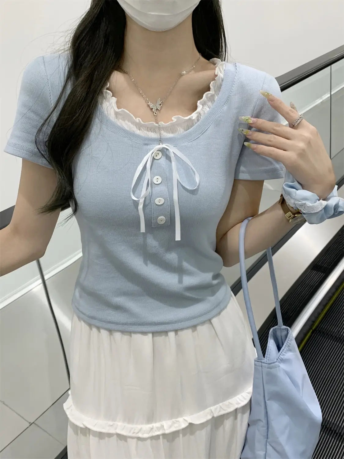 Sweet And Spicy Design Slim Fit Slimming Short Top