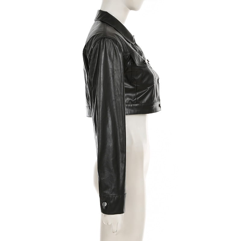 Autumn Hot Girl All-matching Biker’s Leather Jacket Women
