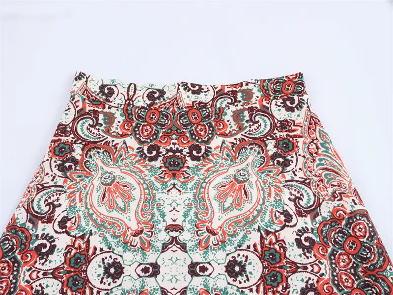 Printed Vacation Style Printed Two-piece Sling