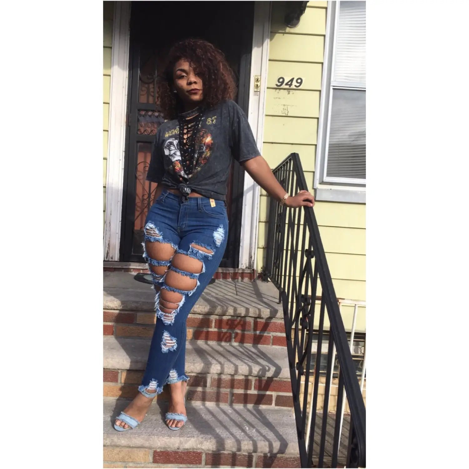 Women’s Beggar Denim Skinny Pants