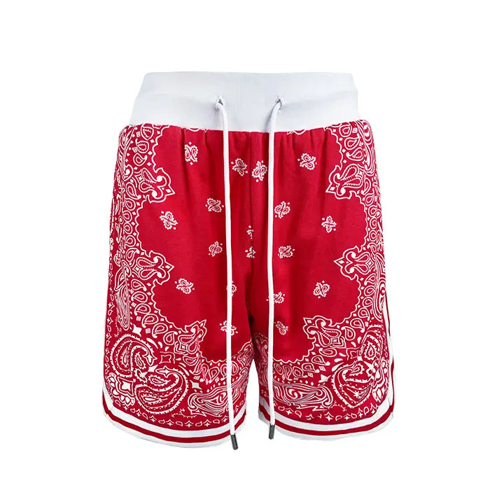Cashew Flower Casual Loose Sports Basketball Shorts For Men