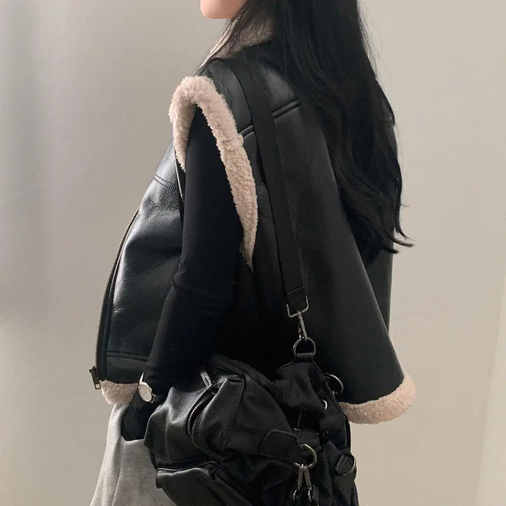 All-match Zipper Vest Jacket Coat For Women