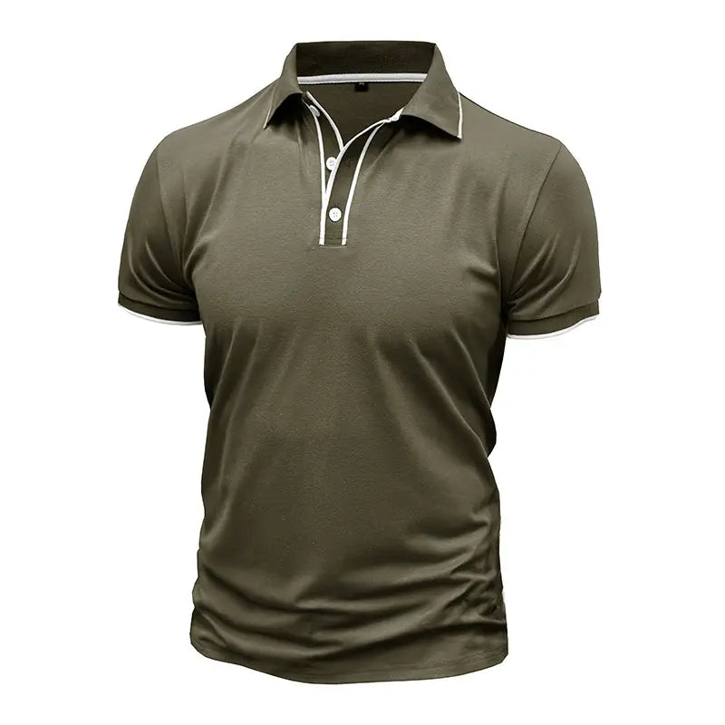 European And American Style Men’s Clothing Short Sleeve Lapel Jacquard