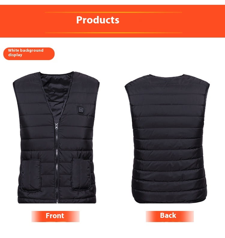 Heating Vest Three-gear Electric Heating Temperature Control Warm Men And Women