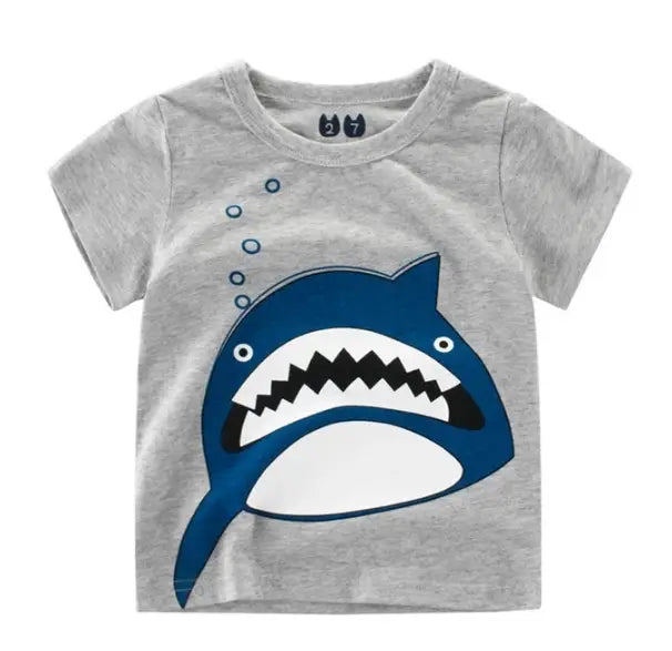 Children’s Wear Summer New Korean Children’s Boys Cotton T-shirt Men’s Treasure In Children’s Short Sleeves
