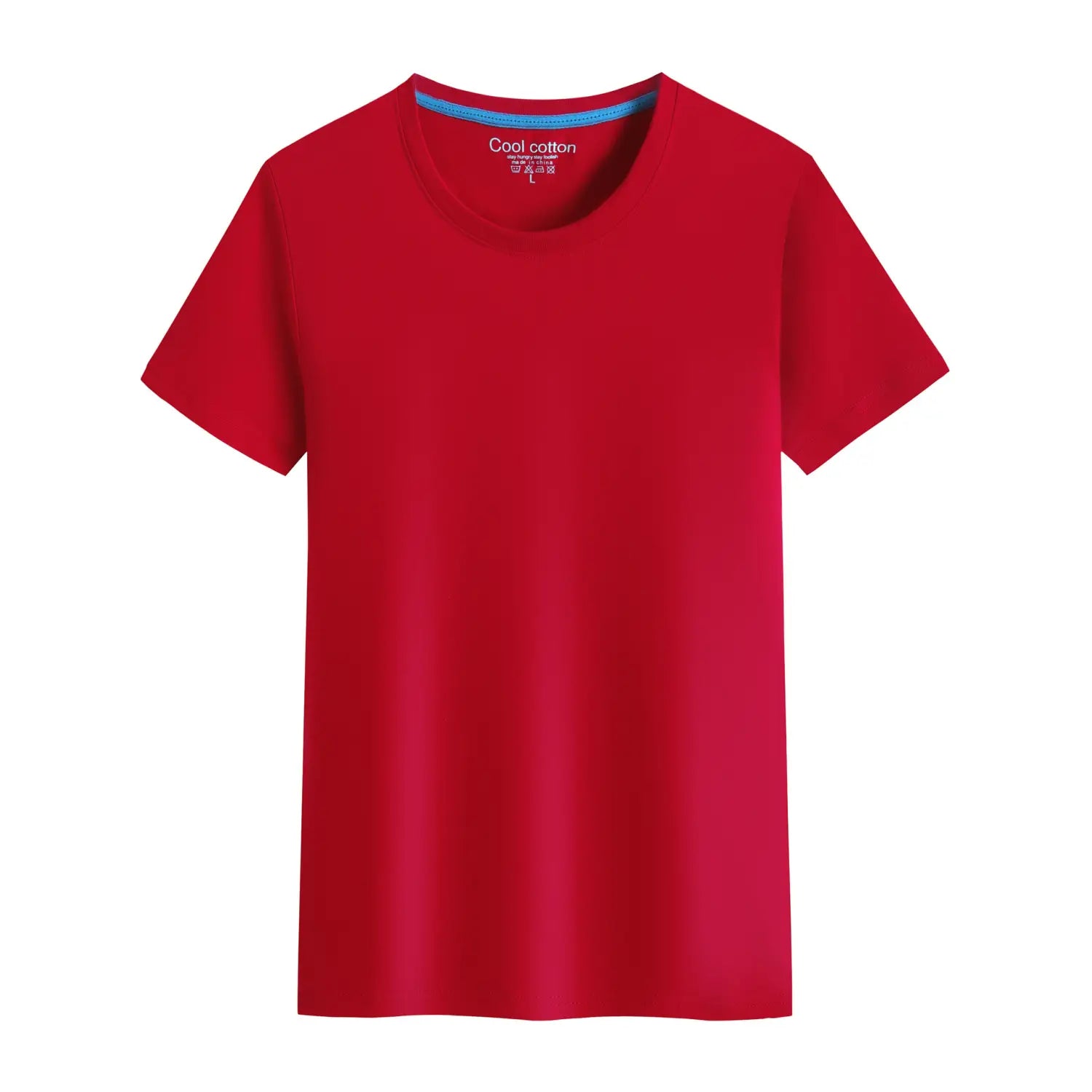 Men’s And Women’s Same Summer Pure Cotton Round Neck T-shirt