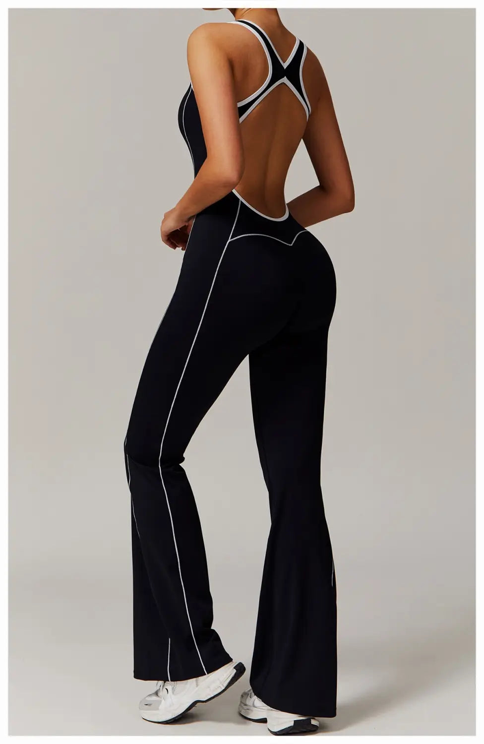 European And American Hollow Beauty Back Yoga Clothes Dance Sports Jumpsuit