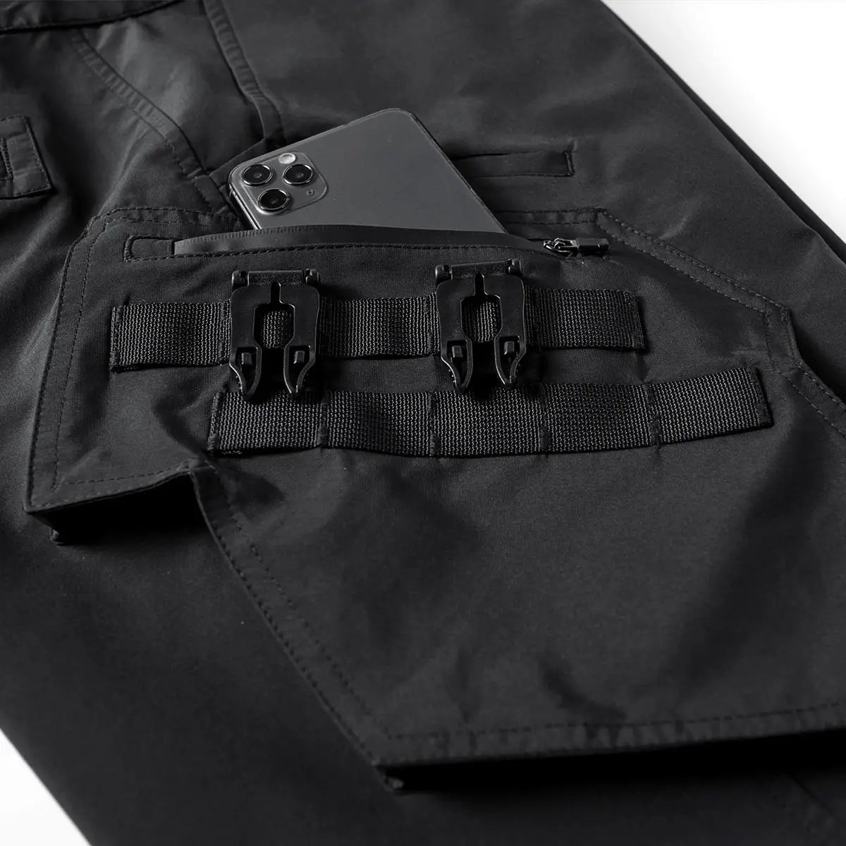 Men’s Trendy Multi Pocket Parachute Pants Loose Fit