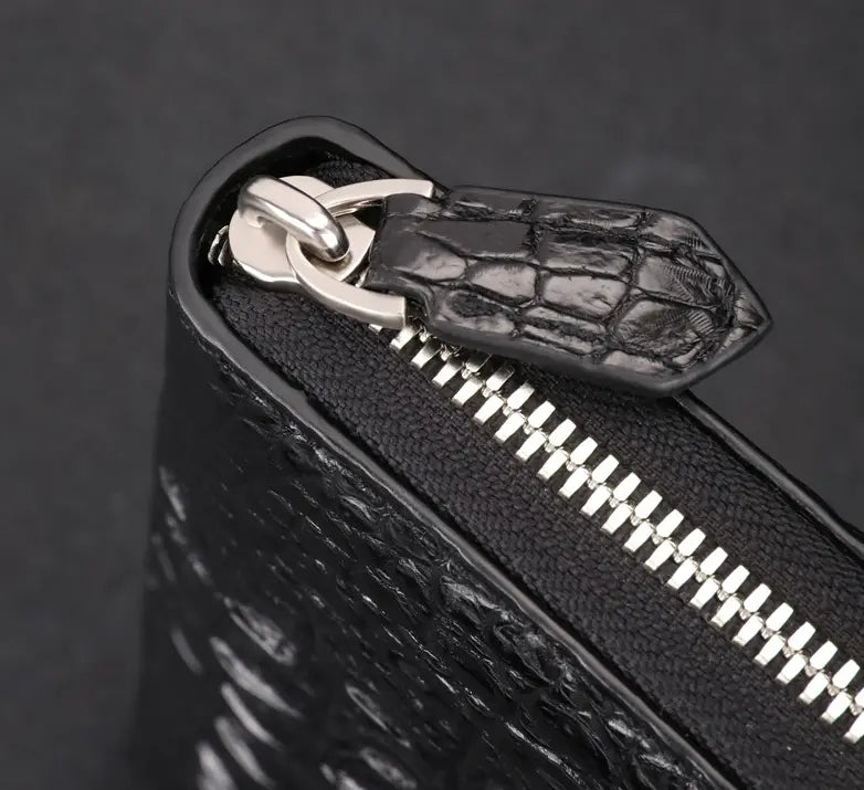 Skin Bone Leather Wallet Men’s Long Hand