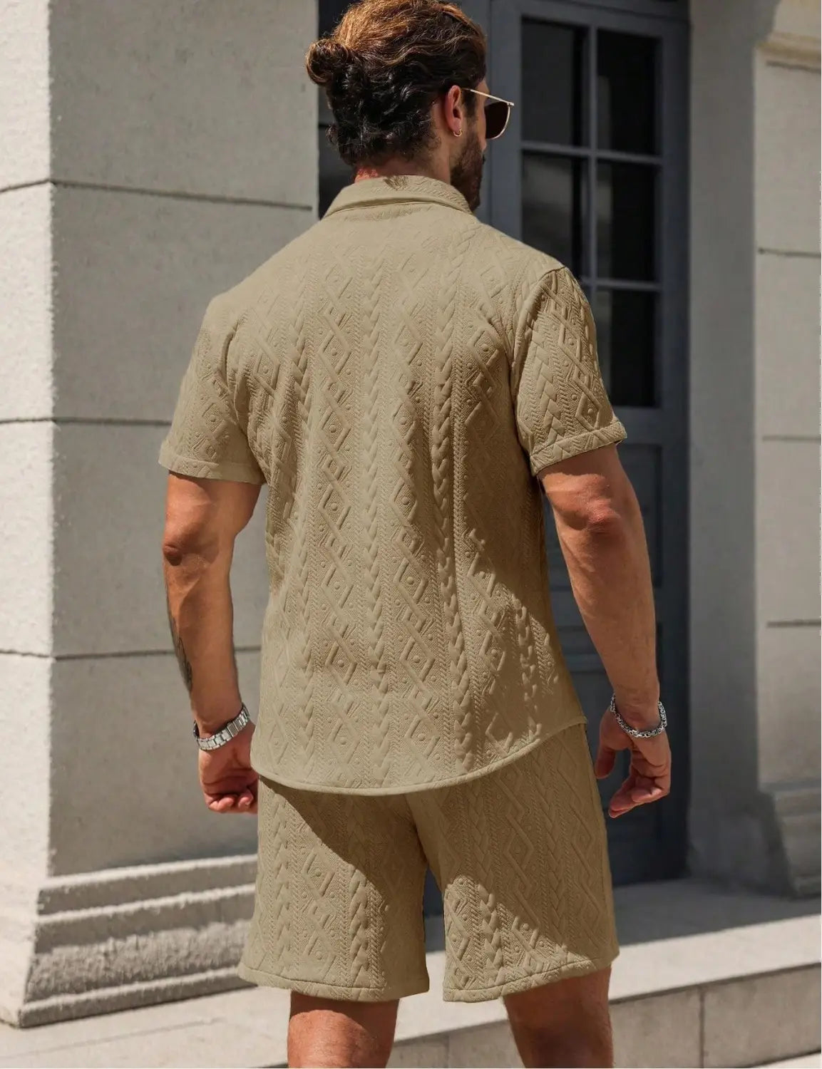 Men’s Shirt Casual Loose Short Sleeves Shorts