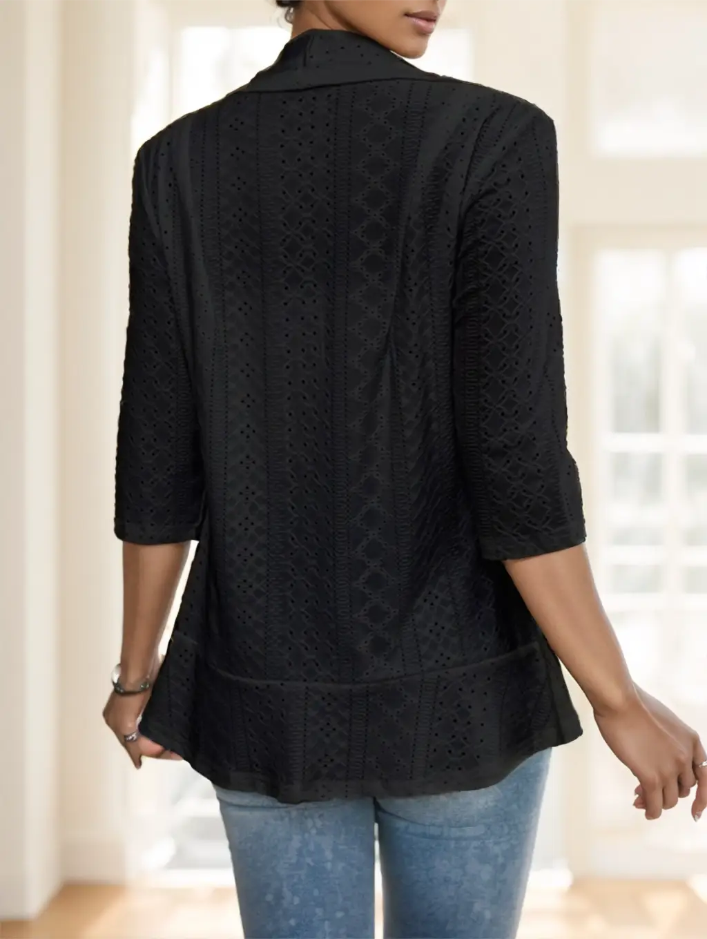 Women’s Elegant Open-Front Cardigan