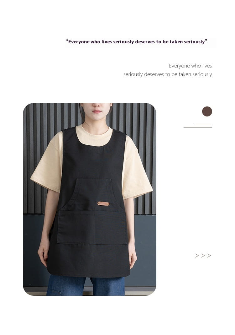 Coffee Shop Milk Tea Shop Hair Overclothes Vest