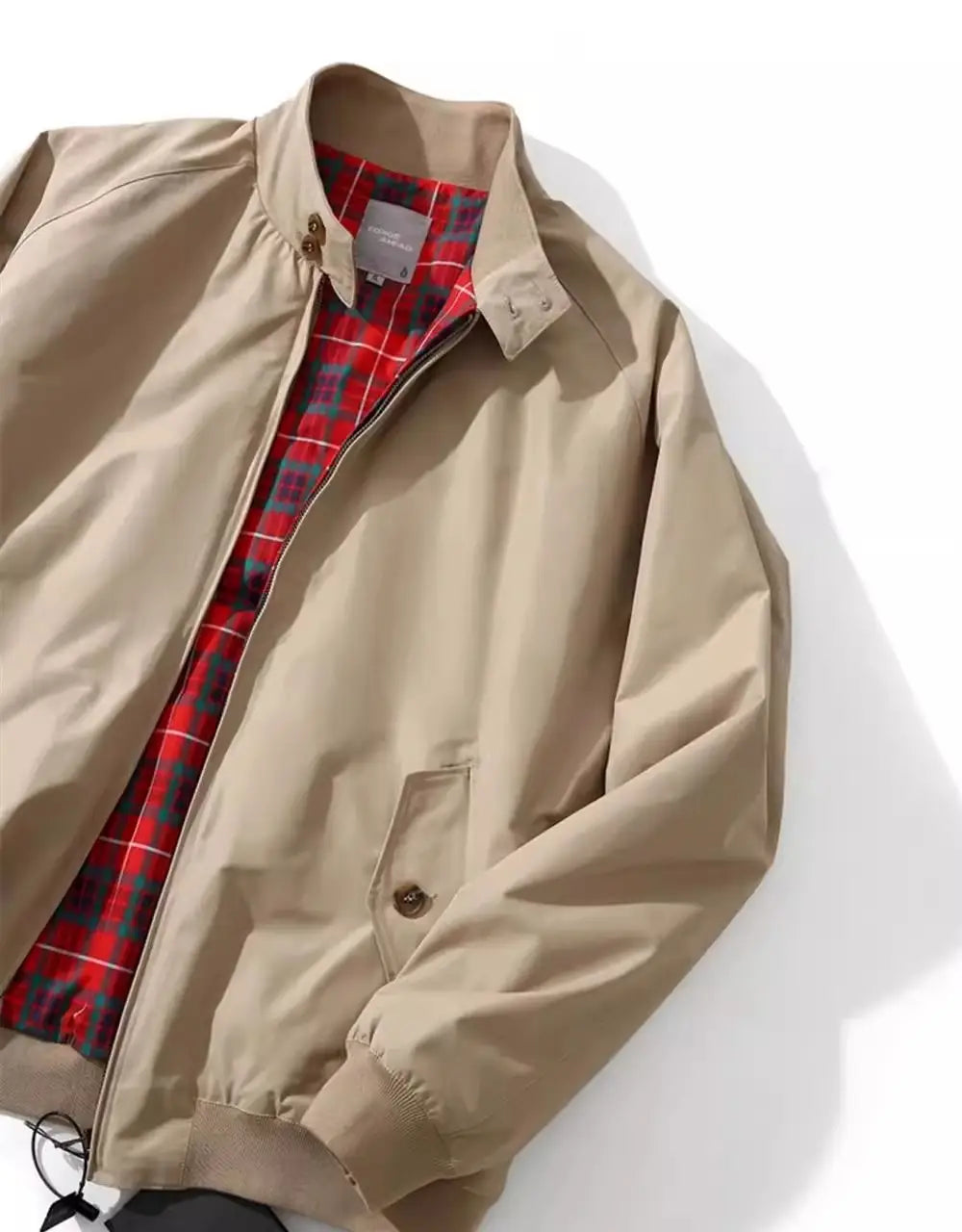 American Retro Tough Guy Flight Jacket Stand Collar Coat For Men