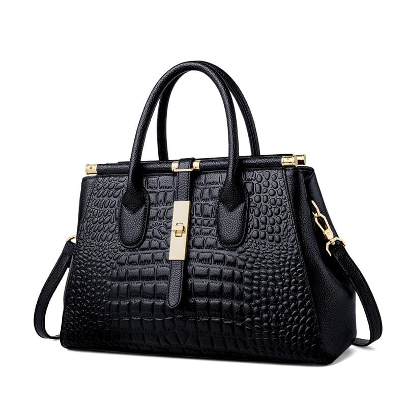 Retro Leather Crocodile Tote Bag High-End Fashion Online