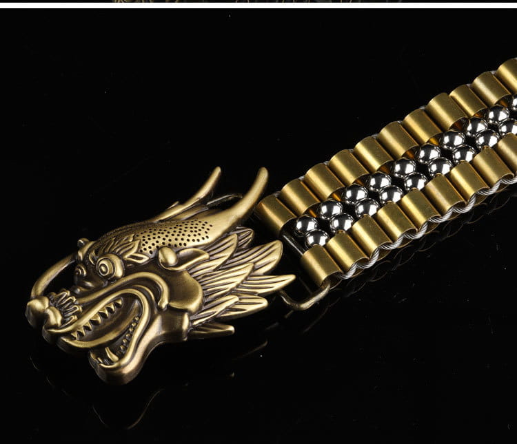 Men’s Stainless Steel Self-defense Belt With Smooth Buckle