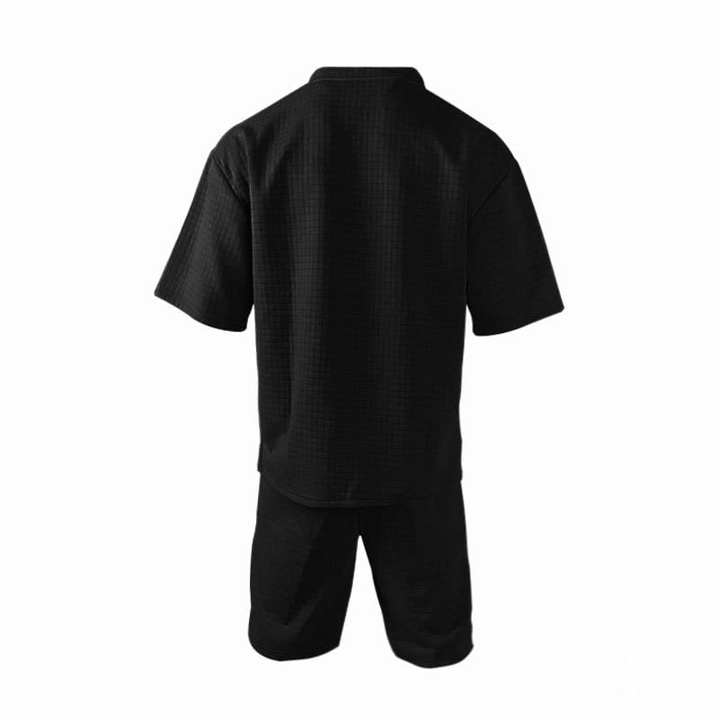 Sports Casual Suit Solid Color Round Neck T-shirt Shorts