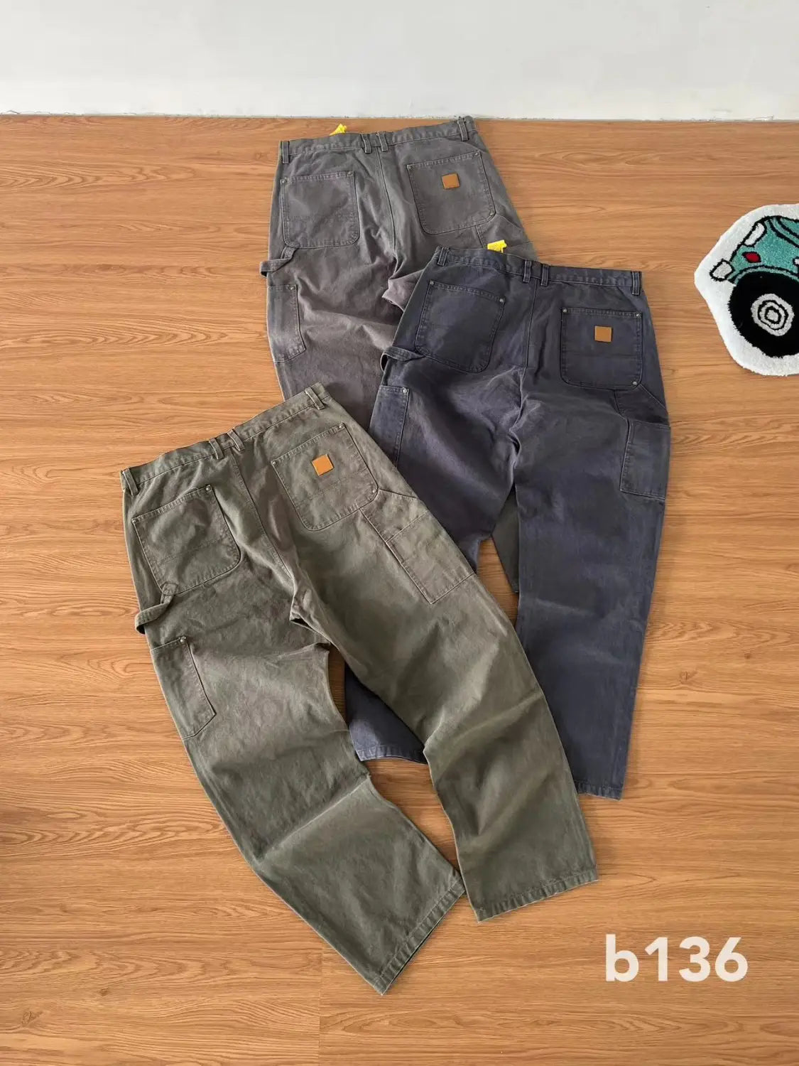 American Casual Heavy Multi-functional Logging Pants Cargo Canvas