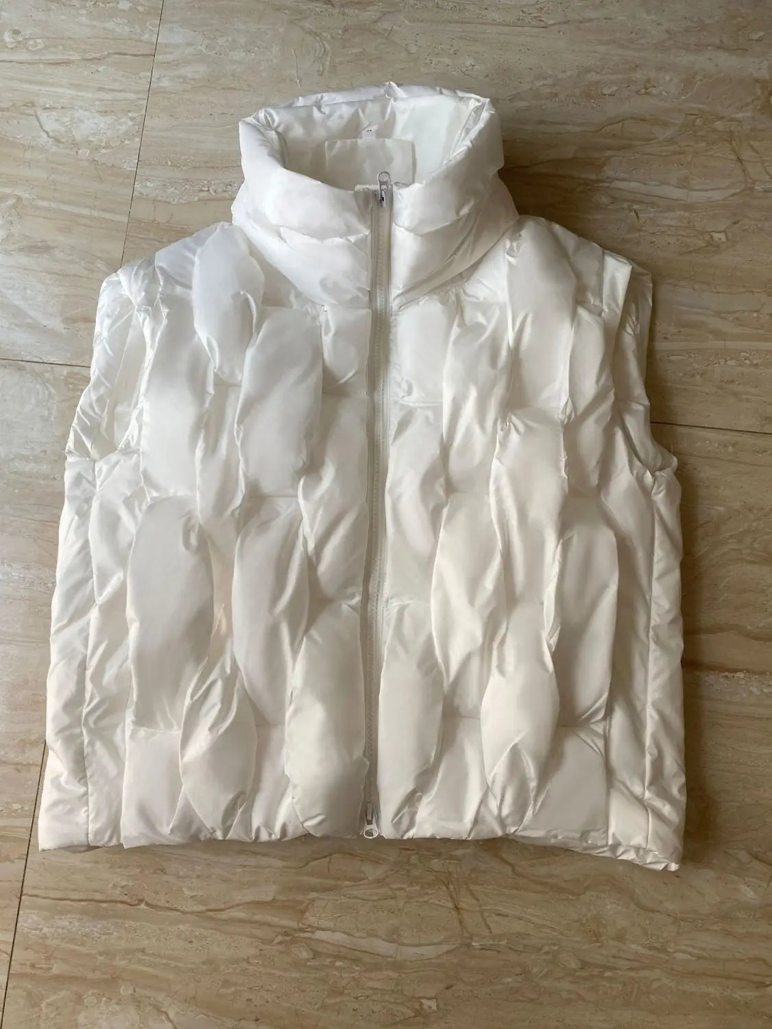 Fried Street Stand Collar Down Women’s Cotton Vest