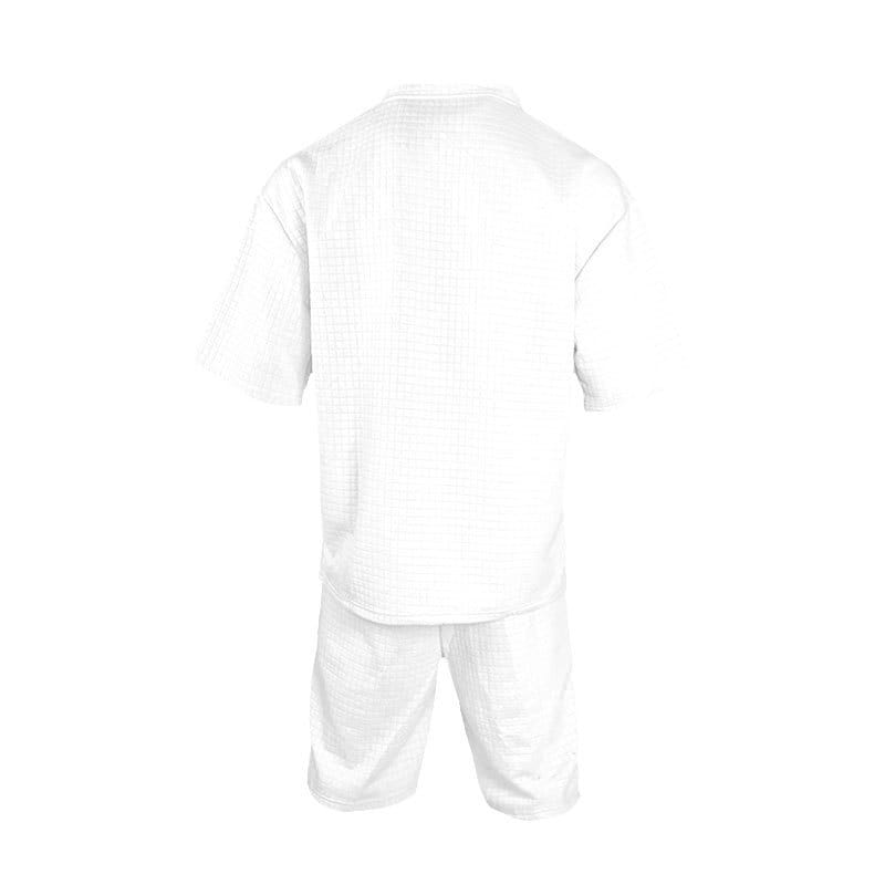 Sports Casual Suit Solid Color Round Neck T-shirt Shorts