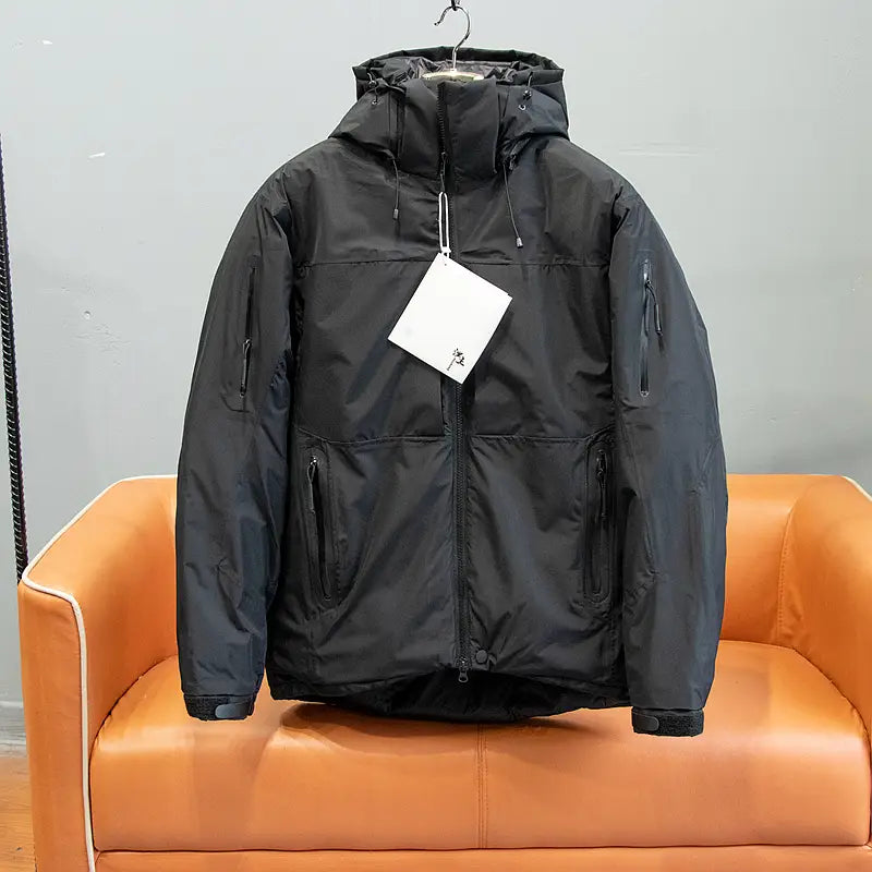 Men’s Outdoor Mountaineering Camping Thermal Technology Waterproof Fabric Down Jacket