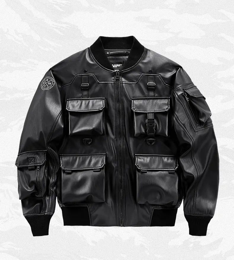 Leather Men’s Functional Work Coat