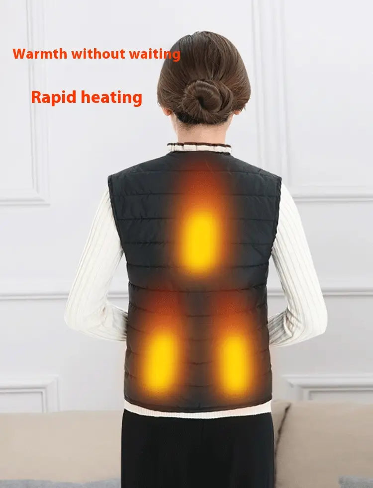 Heating Vest Three-gear Electric Heating Temperature Control Warm Men And Women