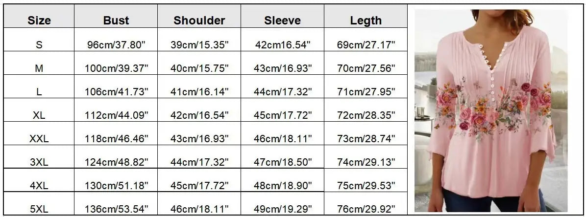 Women’s Single-breasted Fashion V-neck Half-sleeve Top